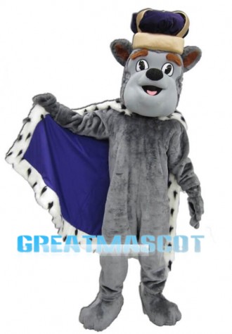King Duke Dog Mascot Costume