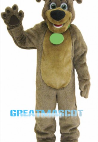 Cute Brown Dog Mascot Costume
