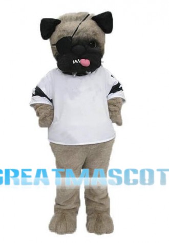 Ugly Pug Dog Mascot Costume