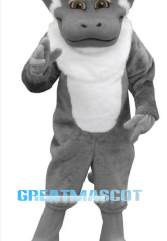 Grey White Monkey Mascot Costume
