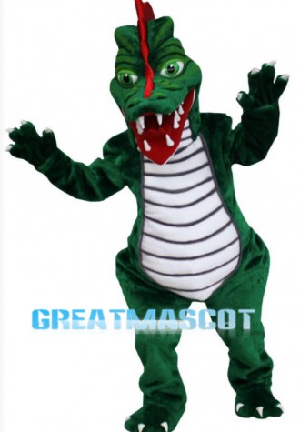 Green Dragon Mascot Costume Free Shipping