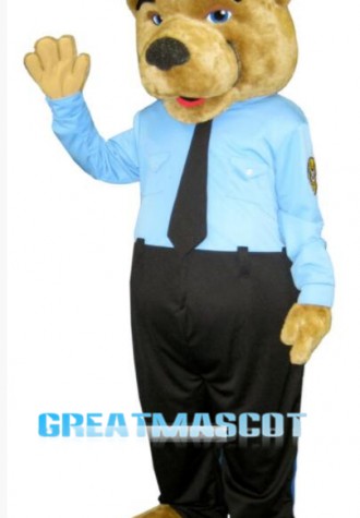 Policeman Bear Mascot Costume