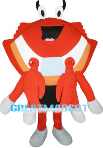 Cute Crab Mascot Costume 
