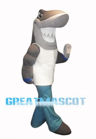 Cute Shark Mascot Costume