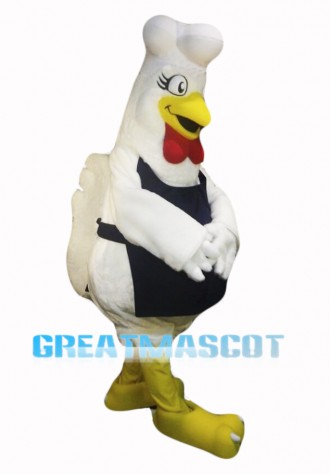 White Chicken Mascot Costume
