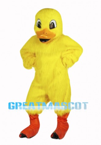 Cute Yellow Duck Mascot Costume
