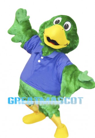 Green Parrot Mascot Costume
