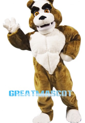 Power Muscular Bulldog Mascot Costume