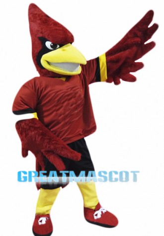 College Cardinal Mascot Costume