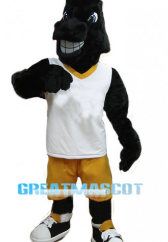Sport Black Horse Mascot Costume