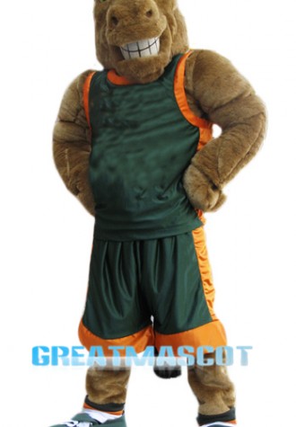 Sport Brown Horse Mascot Costume