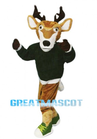 College Sport Deer Mascot Costume