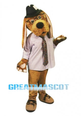 High Quality Brown Dog Mascot Costume
