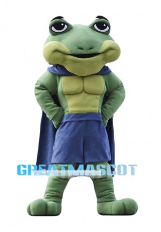 Superhero Frog Mascot Costume