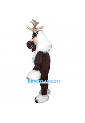 Brown reindeer Christmas reindeer Mascot Costume