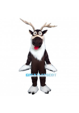 Brown reindeer Christmas reindeer Mascot Costume