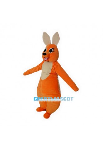 Orange Kangaroo Mascot Costume