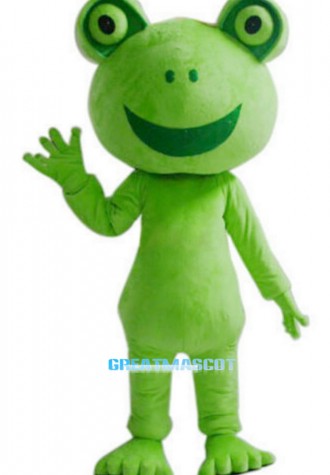 Green Frog Mascot Costume