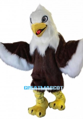 Long Fur Eagle Mascot Costume