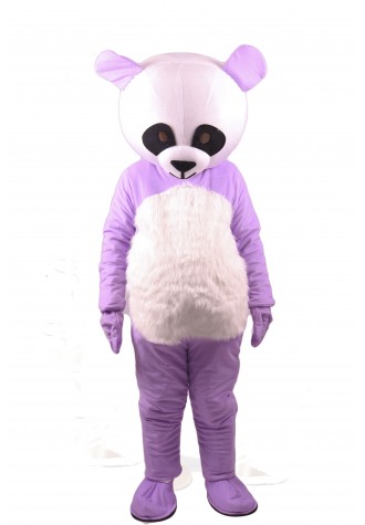 Chinese Purpe Giant Panda Mascot Costume