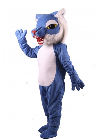 Blue Wildcat Power Cat Mascot Costume