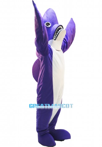 Purple Shark Lightweight Mascot Costume
