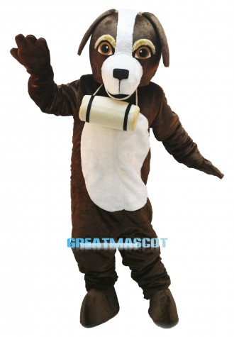 Cute St. Bernard Dog Mascot Costume