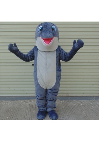 Happy Dolphin Mascot Costume Free Shipping