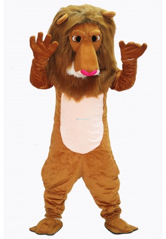 Brown Cute Lion Mascot Costume on Clearance