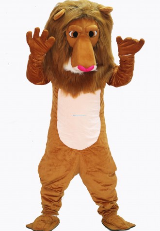 Brown Cute Lion Mascot Costume on Clearance