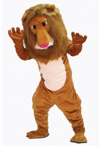 Brown Cute Lion Mascot Costume on Clearance