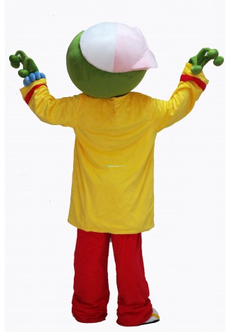 Cute Male Green Frog Mascot Costume on Clearance