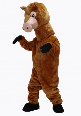 Brown Cute Horse Mascot Costume on Clearance