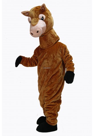 Brown Cute Horse Mascot Costume on Clearance