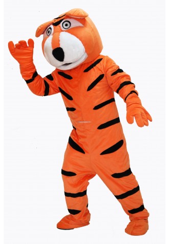 Cute Orange Tiger Mascot Costume on Clearance
