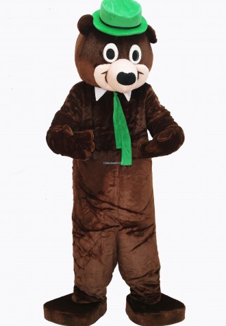 Cute Yoga Bear Mascot Costume on Clearance