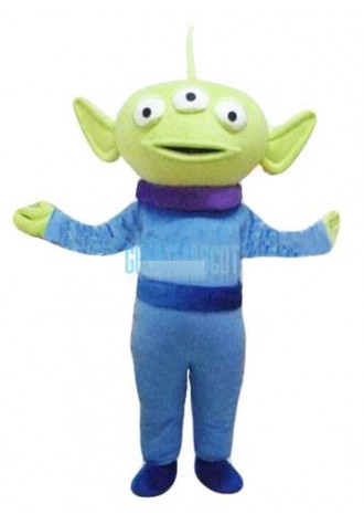 Extraterrestrial Alien Three Eyes Demon Mascot Costume Free Shipping