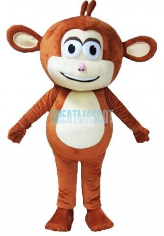 Brown Monkey Mascot Costume Free Shipping