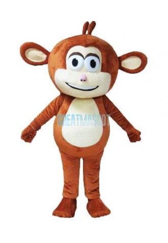 Brown Monkey Mascot Costume Free Shipping