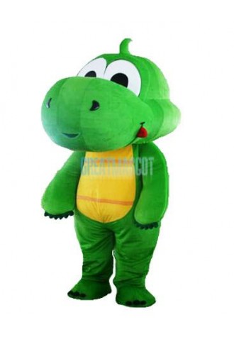 Cute Bulk Grass Green Dragon Mascot Costume Free Shipping