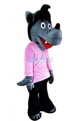 Cartoon Wolf Mascot Costume Free Shipping 2 Colors