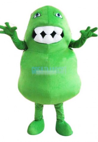 Germ Mascot Costume Green Bacteria Mascot Free Shipping