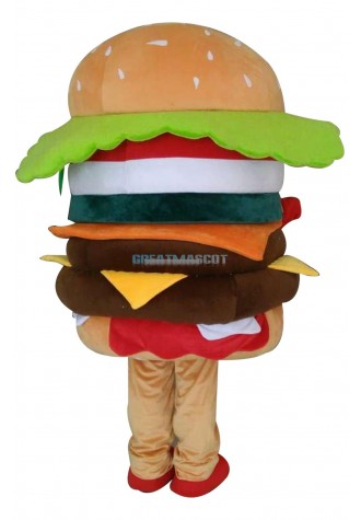 Hamburger Mascot Costume Advertising Restaurant Costume