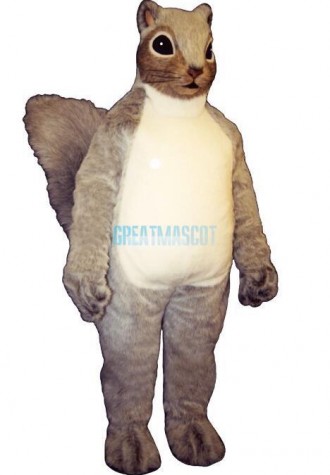 Cute Gray Squirrel Mascot Costume