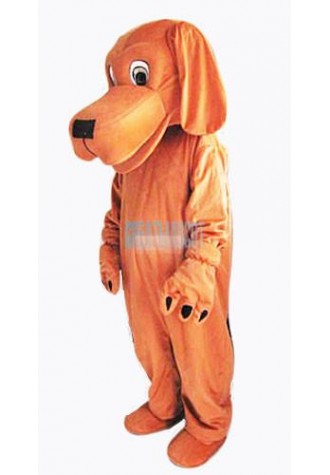 Loyal and Tame Brown Dog Mascot Costume
