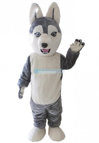 Animal Costume Dog Siberian Husky Mascot Costume for Adult