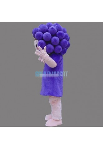 Purple Grape Mascot Costume Vegetable Costume for Adult