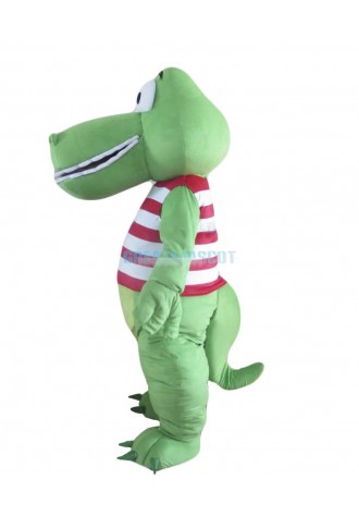 Green Cute Crocodile Mascot Costume Alligator Costume for Adult