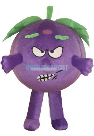 A Grape Mascot Costume Baddy Vegetable Costume for Adult