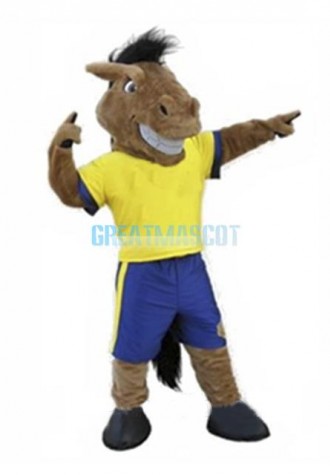 Football Team Broncho Mascot Costume Sport Horse Mascot Costume